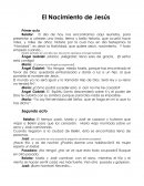 Guión de obra El Nacimiento de Jesús
