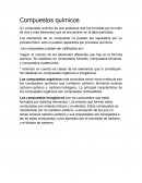 Compuestos químicos y nomenclatura
