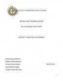 Reporte: Práctica con Vernier