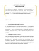 Actividad de aprendizaje Práctica educativa