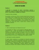 CURSO DE VALORES