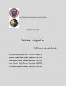 Preparatoria No: 13 Actividad Integradora