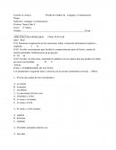Lenguaje y Comunicación Prueba de Lenguaje