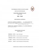 CRONOGRAMA ACADÉMICO