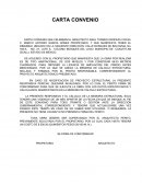 CARTA CONVENIO