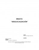 ENSAYO: “DESGLOCALIZACIÓN”