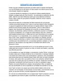 Cinta Desafio de gigantes