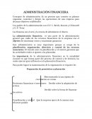 Administracion. Las finanzas son el arte y la ciencia de administrar el dinero