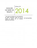 ANALISIS DE SERIE DE TIEMPO ECONOMETRIA