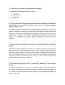 ¿Cuáles son las tres etapas de la planificación estratégica?