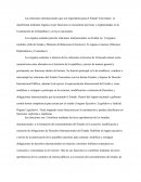 Órganos internos para las relaciones internacionales del Estado Venezolano