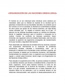 Ensayo de la ONU: El hombre es un ser individual tanto individual como colectivo por necesidad