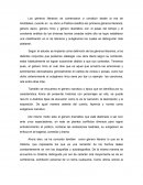 Los géneros literarios se e comenzaron a constituir desde la era de Aristóteles