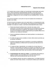 Preguntas CAP 5 COSTOS PARA LA TOMA DE DECISIONES. Página 1