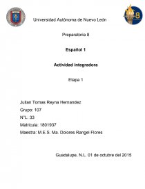 Me dirijo a usted mediante este escrito en informarle.. Página 1