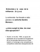 Entrevista a la casa de la militancia (h.i.j.o.s)