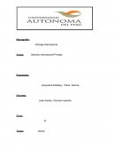 Arbitraje Internacional Curso: Derecho Internacional Privado.