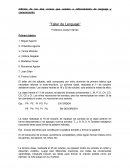 Informe de los tres cursos que asisten a reforzamiento de lenguaje y comunicación