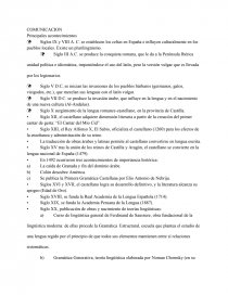 Comunicación: Principales acontecimientos. Página 1