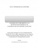 EJECUCIÓN CONTRACTUAL DE LOS PROCESOS DE SELECCIÓN” DE LA OBRA