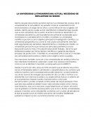 La universidad latinoamericana actual