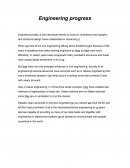 Engineering progress.