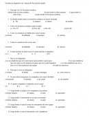 Examen de diagnóstico de educación física primer grado.(Sin las soluciones)