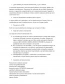 ¿Qué entiendes por economía internacional, y a que se dedica?