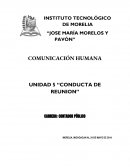UNIDAD 5 “CONDUCTA DE REUNIÓN”