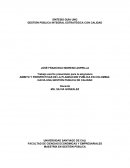 AMBITO Y PERSPECTIVAS DE LA PLANEACION PUBLICA EN COLOMBIA: HACIA UNA GESTIÓN PUBLICA DE CALIDAD