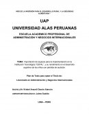 Importación de equipos para la implementación en la Institución Tecnológica “CEPAL”