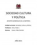 Sociedad, Cultura y Política
