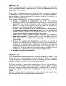 Enumere los planteamientos y acciones