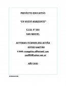 Proyecto Educativo “Un nuevo horizonte”