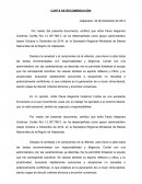 CARTA DE RECOMENDACIÓN. EJEMPLO