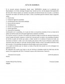 Acta de asamblea en escuela primaria