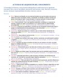 Actividad integradora de adquisición del conocimiento. Problemas éticos del mundo actual