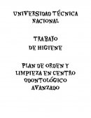 Plan de orden y limpieza en Centro Odontológico Avanzado