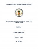 DEPARTAMENTO DE CIENCIAS DE LA TIERRA Y LA CONSTRUCCIÓN GEODESIA I