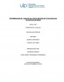 Determinación de yodo en sal promedio de titulación con tio sulfato de sodio