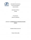 DETERMINACIÓN DEL COEFICIENTE DE FRICCIÓN DINÁMICO