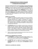 Convenio de cesión en uso de un espacio físico a título gratuito