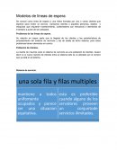 Modelos de lineas de espera . Problemas de las líneas de espera