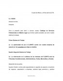 Resumen de Carta de Presentación de Servicios Despacho Jurídico