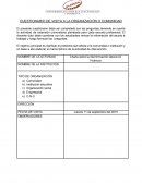 CUESTIONARIO DE VISITA A LA ORGANIZACIÓN O COMUNIDAD