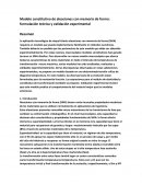 Modelo constitutivo de aleaciones con memoria de forma: formulación teórica y validación experimental