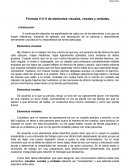 Fórmula V-V-V de elementos visuales, vocales y verbales.