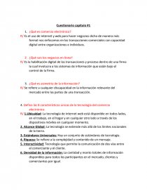 Cuestionarios, comercio electronico. Página 1
