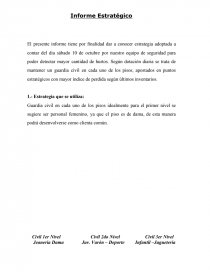 Ejemplo de informe estratégico. Página 1