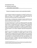 Productor como agente de mercado, costo de oportunidad y beneficio